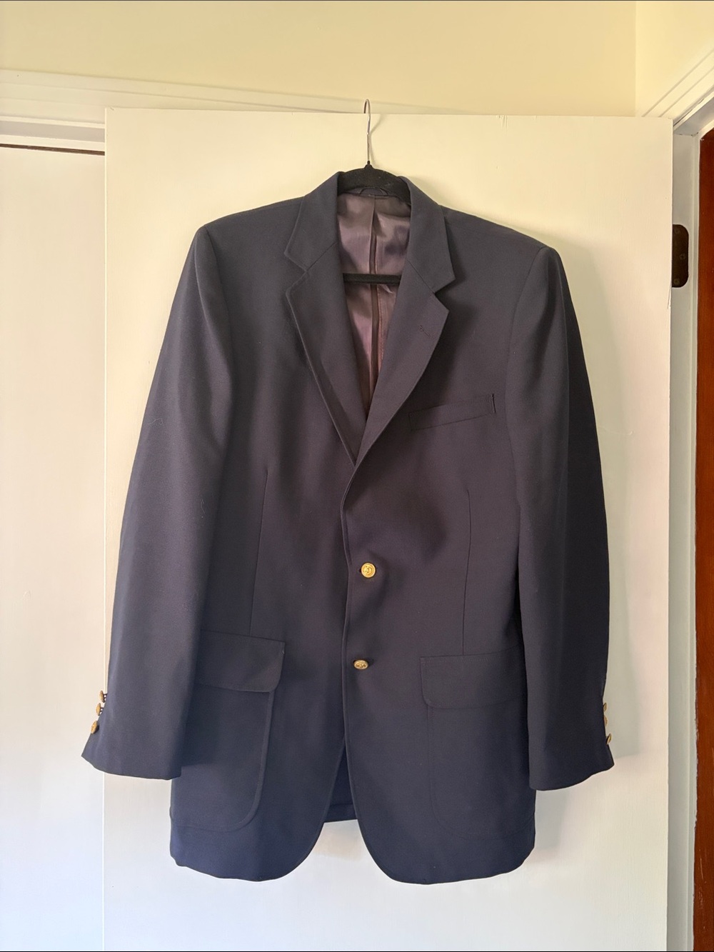 Cambridge Clothiers Long Fit Navy Blazer Suit Coat Size LG44